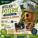 Les visites de l'été : Atelier poterie : création d’une cabane à oiseaux_Sars-Poteries