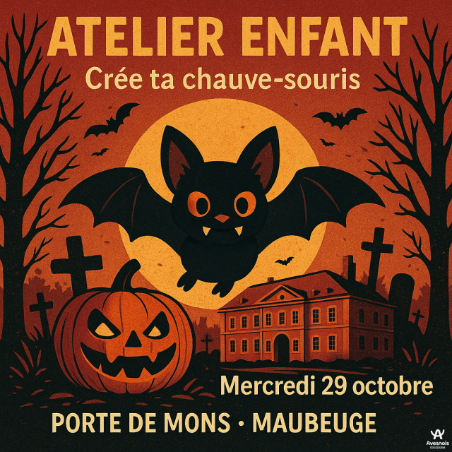 Atelier : crée ta chauve-souris et affronte les contremines_Maubeuge
