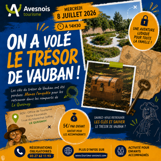 Les visites de l'été : On a volé le trésor de Vauban !_Le Quesnoy
