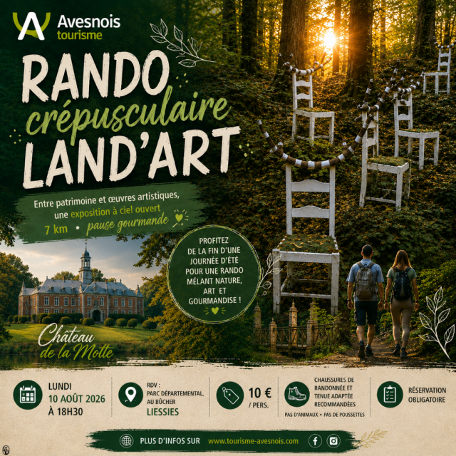 Les visites de l'été : Rando crépusculaire Land’art_Liessies