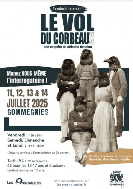 Spectacle interactif : Le vol du corbeau_Gommegnies