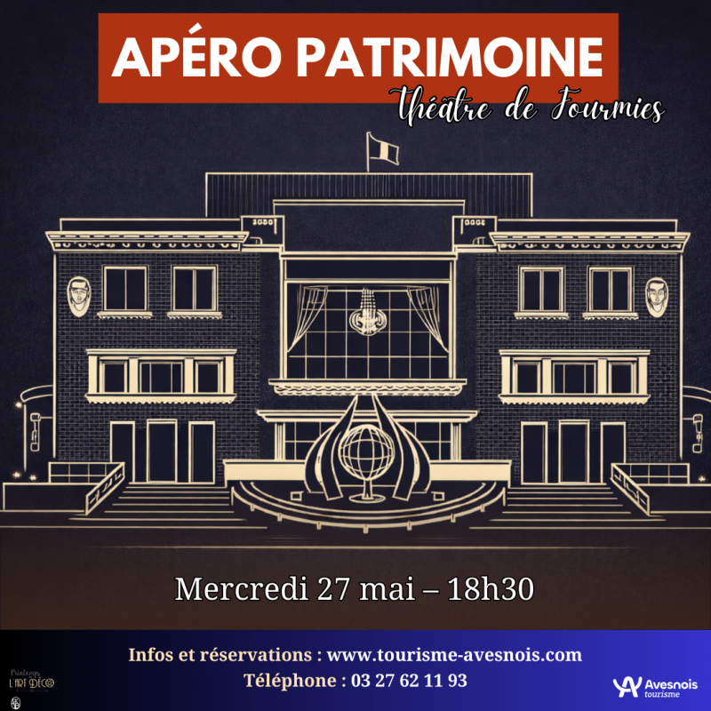Printemps de l'Art Déco : Apéro patrimoine au théâtre de Fourmies_Fourmies