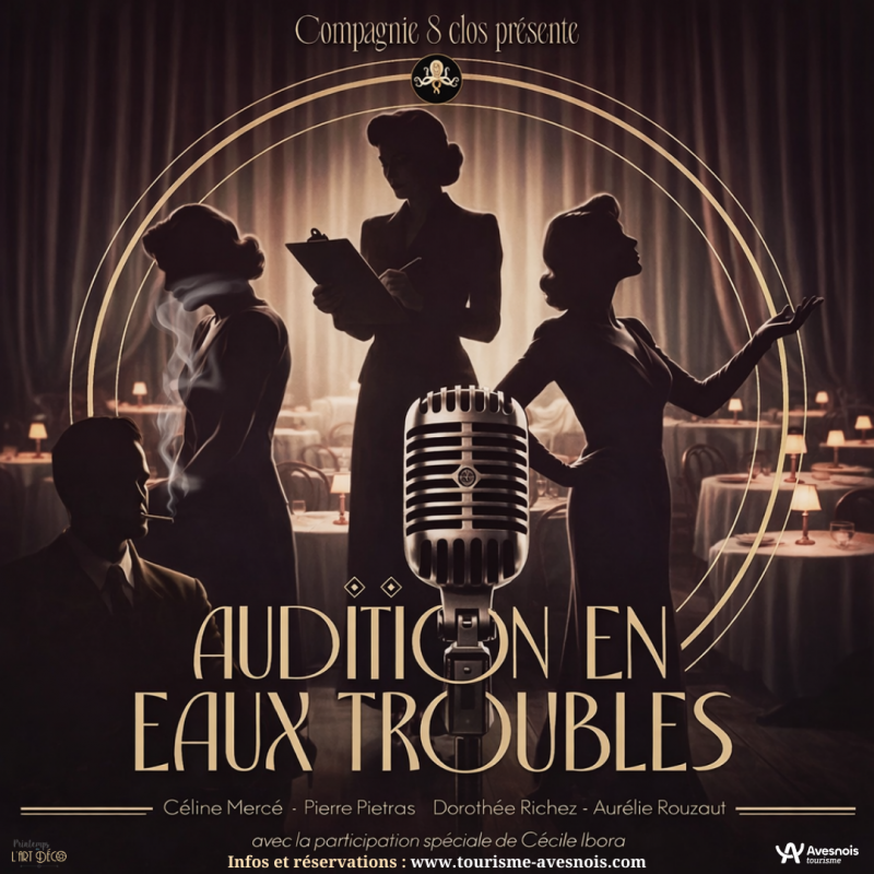 Printemps de l'Art déco : Murder : Audition en eaux troubles par la Cie 8 clos_Aulnoye-Aymeries