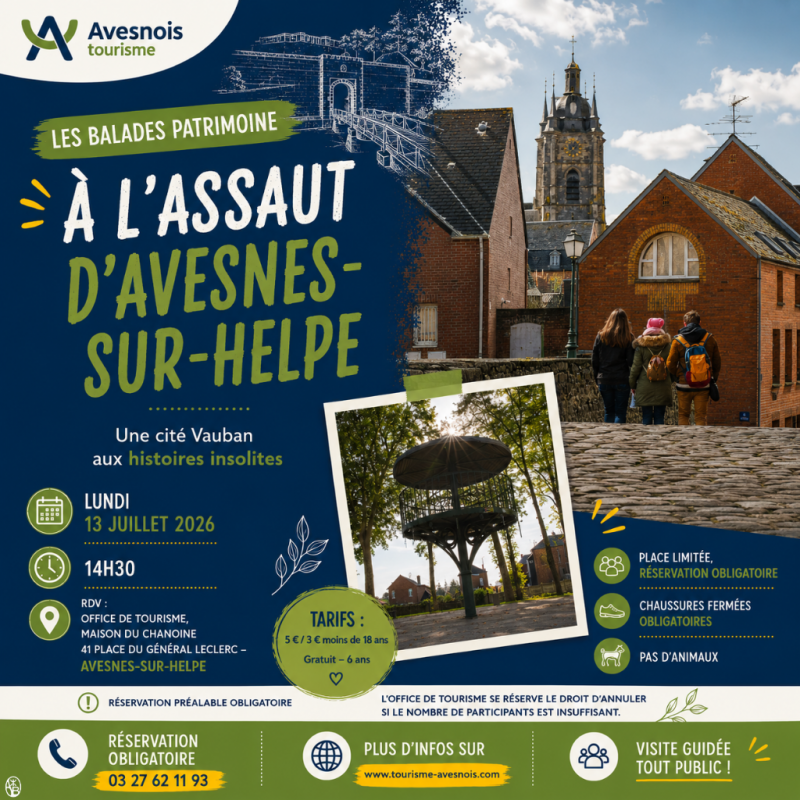 Les balades patrimoines : À l’assaut d’Avesnes-sur-Helpe_Avesnes-sur-Helpe Les balades patrimoines : À l’assaut d’Avesnes-sur-Helpe_Avesnes-sur-Helpe