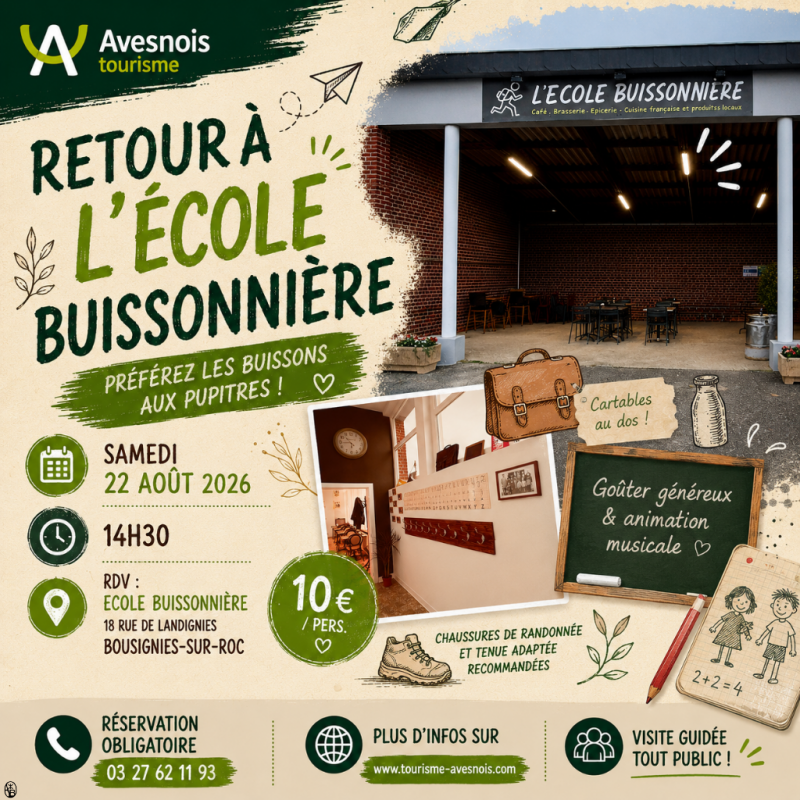 Les visites de l'été : Retour à l'école buissonnière_Bousignies-sur-Roc Les visites de l'été : Retour à l'école buissonnière_Bousignies-sur-Roc