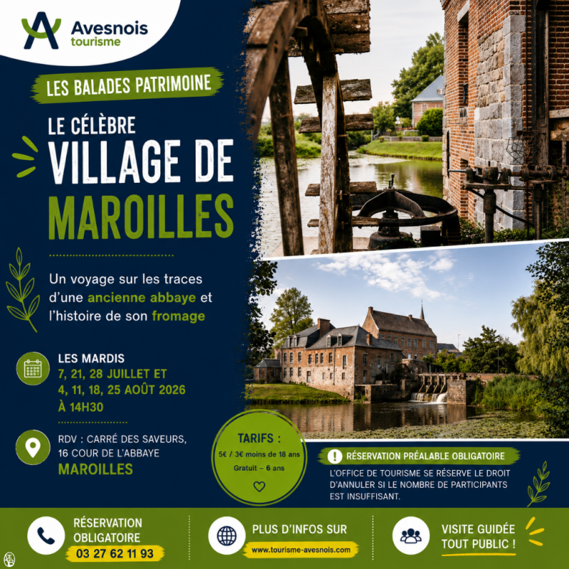Les balades patrimoine : Le célèbre village de Maroilles_Maroilles Les balades patrimoine : Le célèbre village de Maroilles_Maroilles
