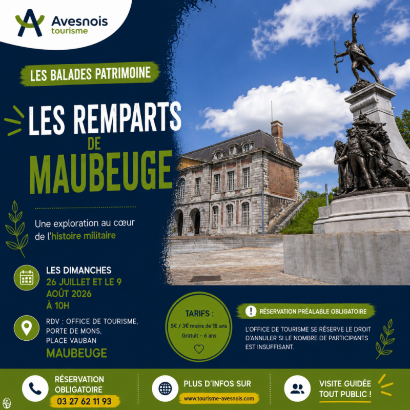 Les balades patrimoine : Les remparts de Maubeuge_Maubeuge