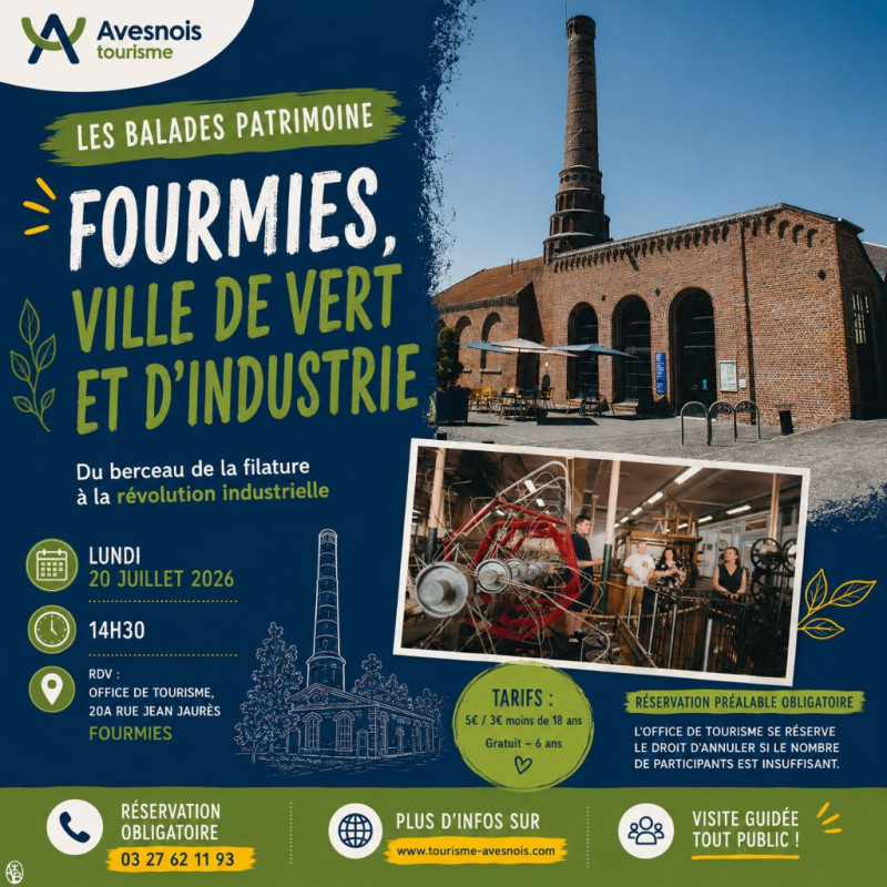 Les Balades Patrimoine : Fourmies, ville de vert et d'industrie_Fourmies Les Balades Patrimoine : Fourmies, ville de vert et d'industrie_Fourmies