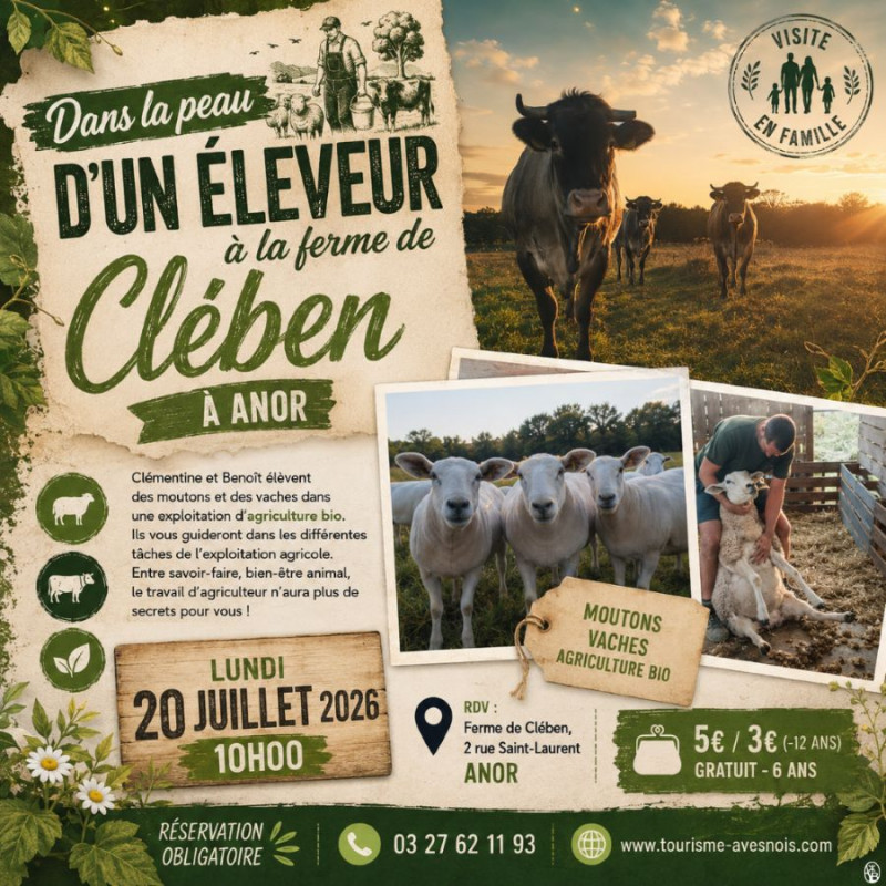 Dans la peau d’un éleveur à la ferme de Clében à Anor_Anor Dans la peau d’un éleveur à la ferme de Clében à Anor_Anor
